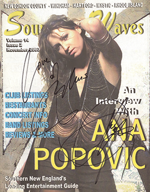 ANA POPOVIC<br> Vol. 14 No. 2 - 2003<br>AUTOGRAPHED<br>Ana's Very 1st Cover in US