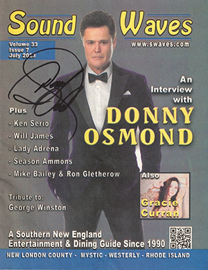 DONNY OSMOND<br>Vol. 33 No. 7 - 2023<br>AUTOGRAPHED